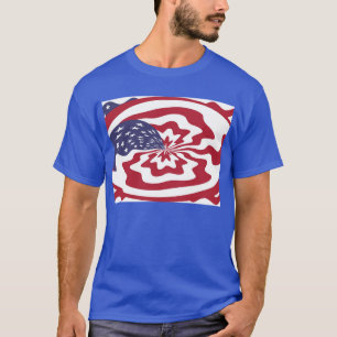 Abstract Stars and stripes American Patriotic art  T-Shirt