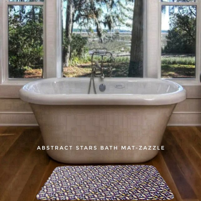 Abstract Stars Bath Mat (Creator Uploaded)
