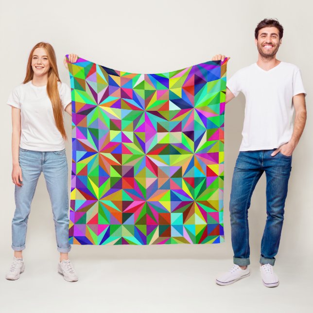 Abstract Stars Fleece Blanket (In Situ)