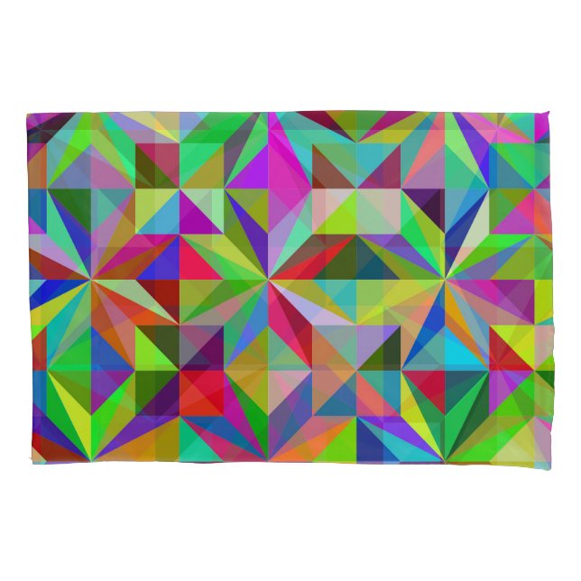 Abstract Stars Pillowcase (Front-Left)