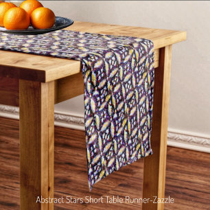 Abstract Stars Short Table Runner