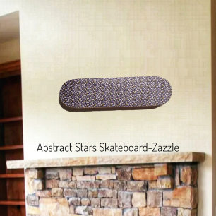 Abstract Stars Skateboard