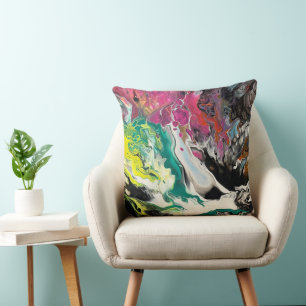 Abstract Statement Piece Throw Pillow 
