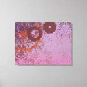 Abstract Steampunk Wrapped Canvas Print
