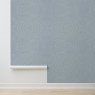 Abstract Steel Blue Striped Pattern Wallpaper