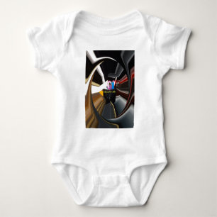 Abstract Still Life Tea Mug Office Stationary Art  Baby Bodysuit