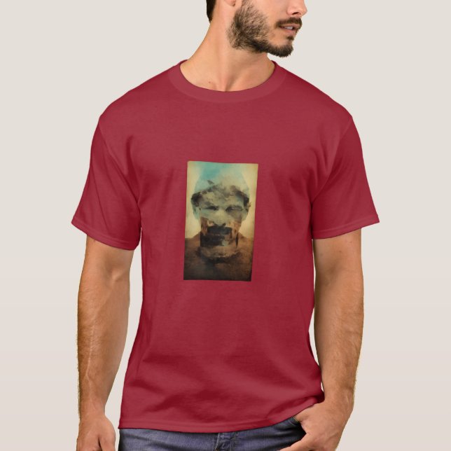 Abstract Stone Face Art T-Shirt (Front)
