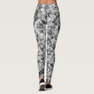 Abstract stone grunge texture leggings