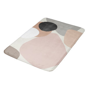 Abstract Stone Shapes Finesse #1 #geometric #wall  Bath Mat