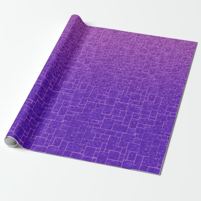 Abstract stone texture bricks decor ornamental pur wrapping paper (Unrolled)