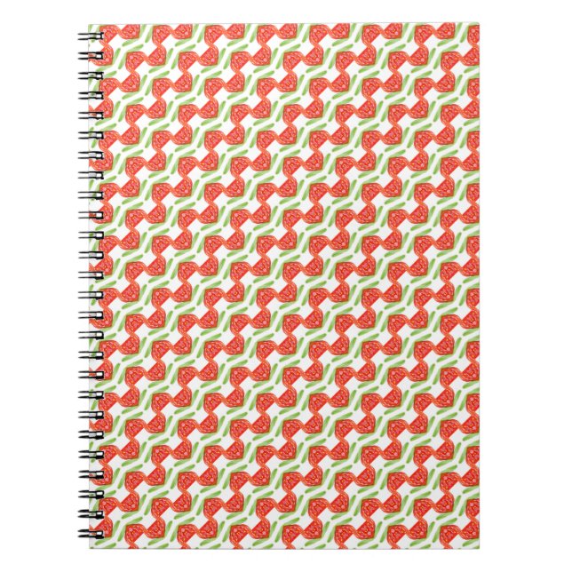 Abstract strawberry pattern notebook (Front)