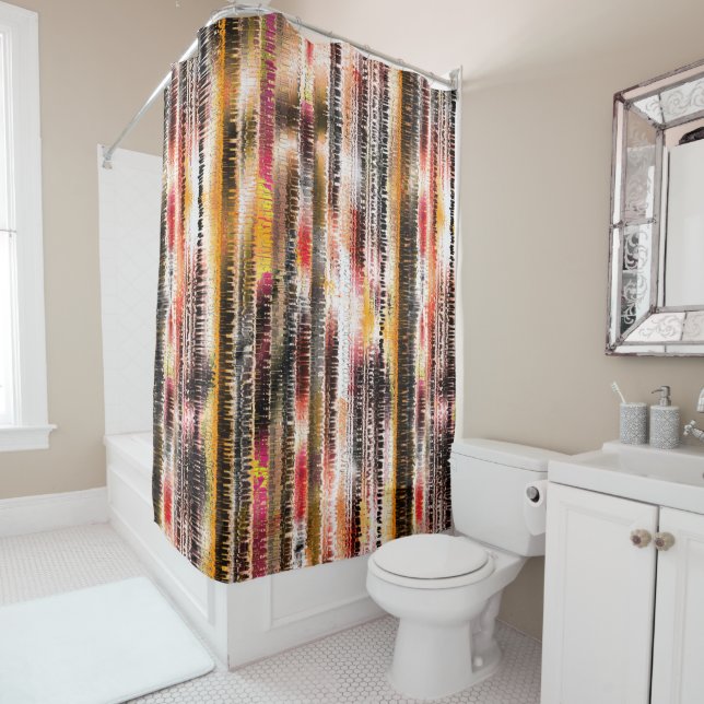 Abstract striped of showy sliced paper (In Situ)