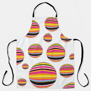 abstract striped raindrops seamless pattern multic apron