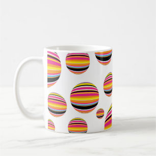 abstract striped raindrops seamless pattern multic coffee mug