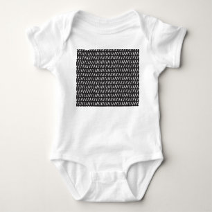 Abstract Stripes Horizontal Vintage Background Baby Bodysuit