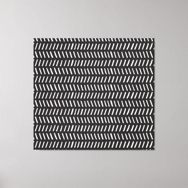 Abstract Stripes Horizontal Vintage Background Canvas Print (Front)