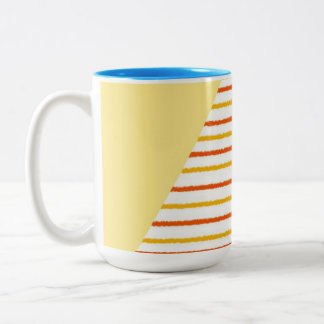 abstract stripes modern art Two-Tone coffee mug