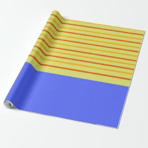 abstract stripes modern art wrapping paper