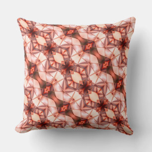 Abstract stripes of silky rapport in pinkish wine  throw pillow