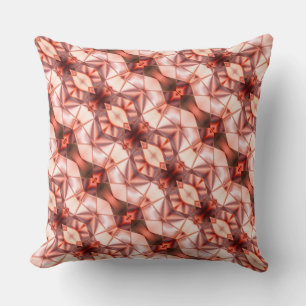 Abstract stripes of silky rapport in pinkish wine throw pillow
