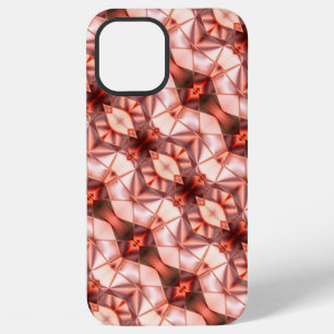 Abstract stripes of silky shapes in pinkish wine iPhone 12 pro max case