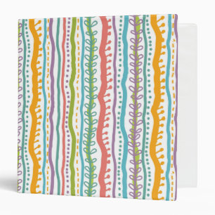 Abstract Stripes Vertical Pattern Binder