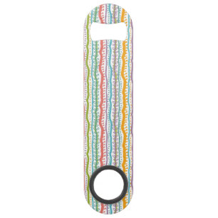 Abstract Stripes Vertical Pattern Speed Bottle Opener