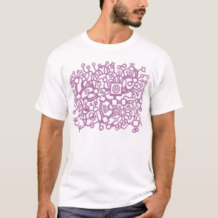Abstract Structure - Dusty Plum T-Shirt