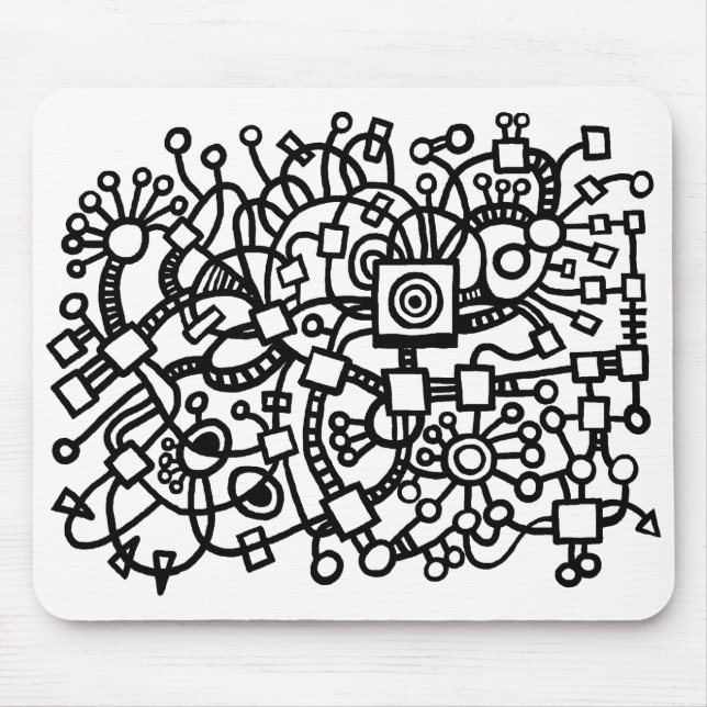 Abstract Structure Mouse Pad (Front)