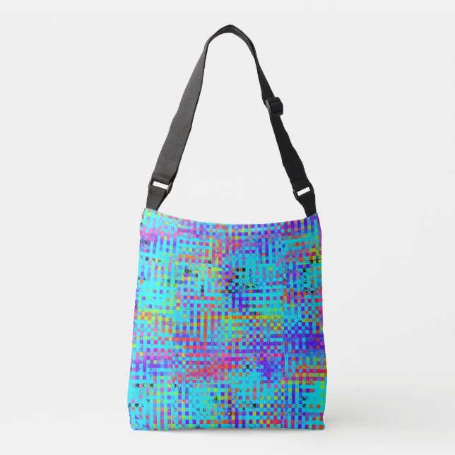 Abstract Structured Chaos Crossbody Bag (Front)