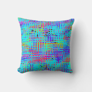 Abstract Structured Chaos Throw Pillow