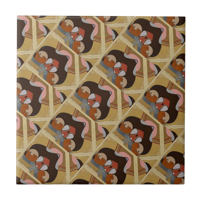 Abstract Style Spanish Tile (Front)