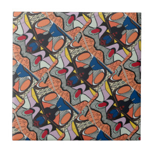 Abstract Style Spanish Tile