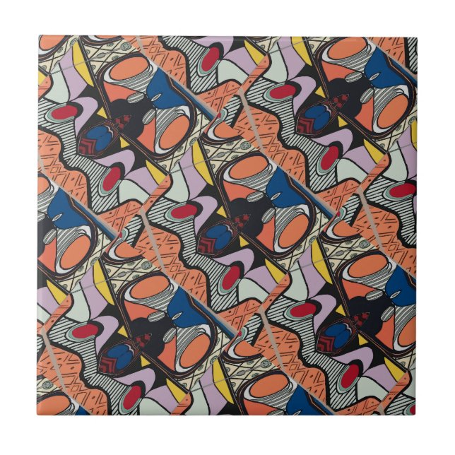 Abstract Style Spanish Tile (Front)