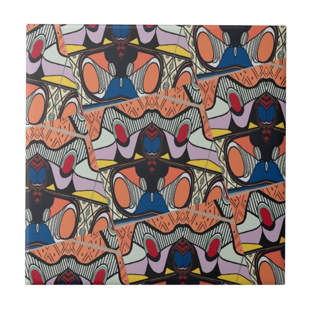 Abstract Style Spanish Tile (Front)