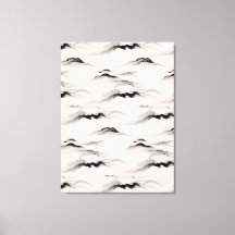 Abstract Sumi Ink Wash Zen Rice Paper Minimalist