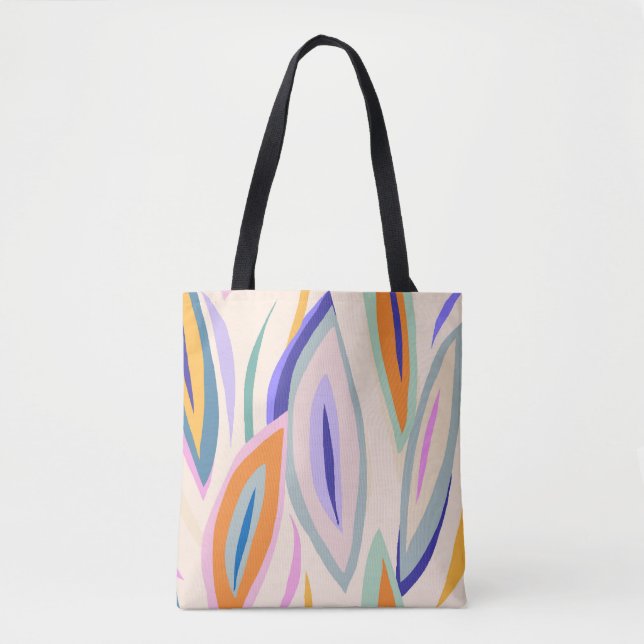 Abstract summer artistic illustration pattern. Cre Tote Bag (Front)