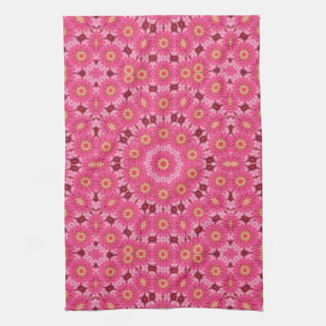 abstract summer kitchen towel (Vertical)