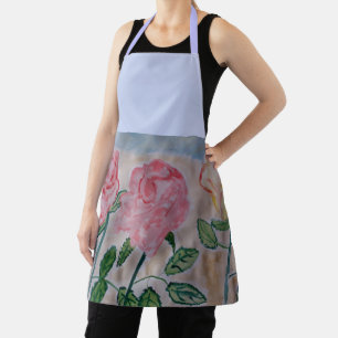 Abstract Summer Roses Apron