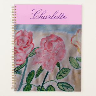 Abstract Summer Roses Planner