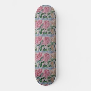 Abstract Summer Roses Skateboard