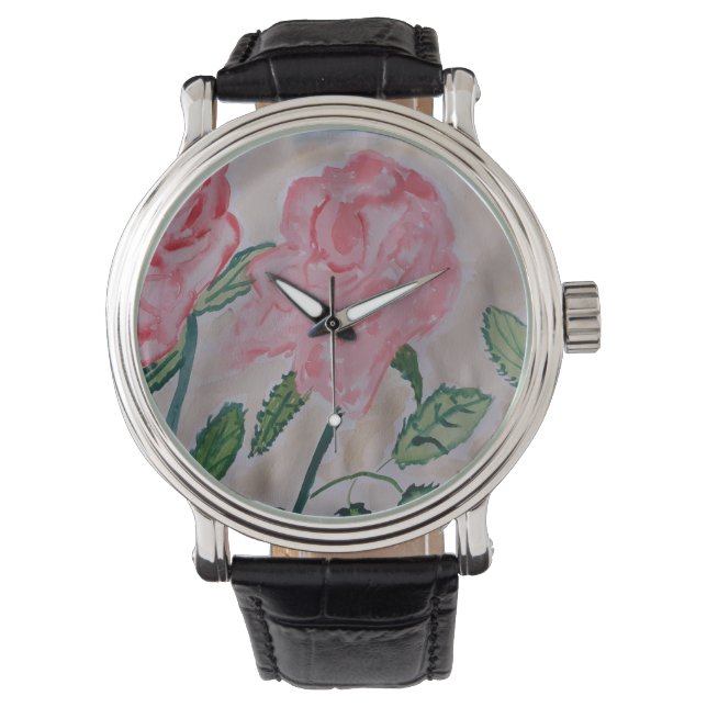 Abstract Summer Roses  Watch (Front)