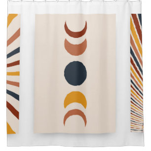 Abstract Sun Moon Boho Posters