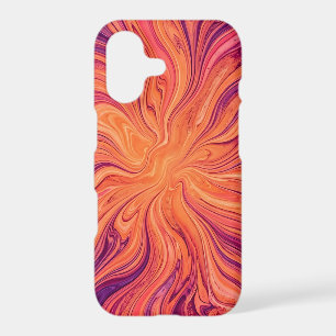 Abstract Sun Ray Sunset Orange iPhone Cases