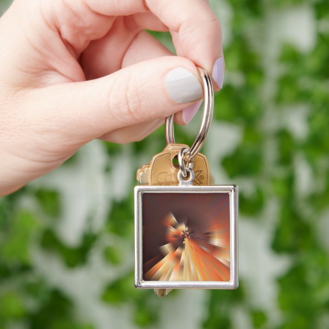 Abstract sun rays keychain (Hand)