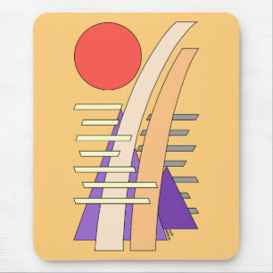 Abstract Sun, Shadows, Reflections, and Structures Mouse Pad
