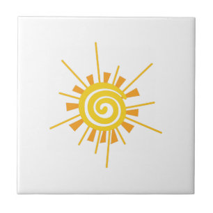 Abstract Sun Tile