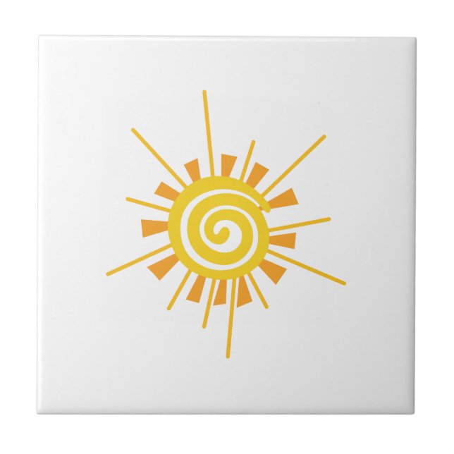 Abstract Sun Tile (Front)