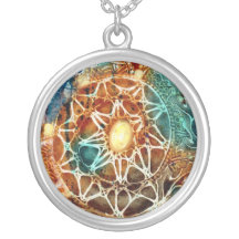 Abstract Sunburst Necklace by Joya Eve