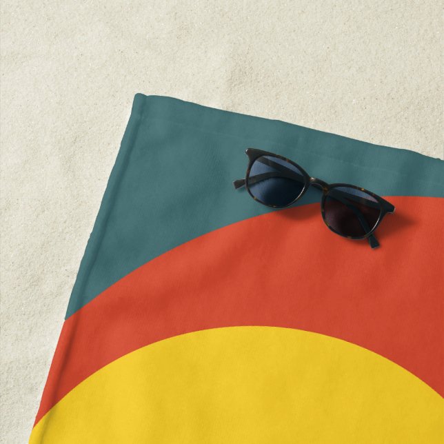 Abstract Sundown  Beach Towel (In Situ)